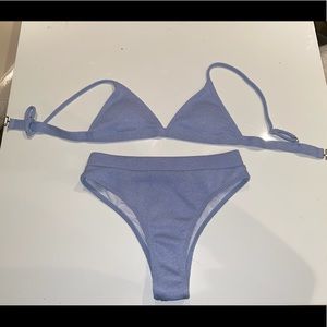 Brand New Medium Blue Two-Piece bathing suit